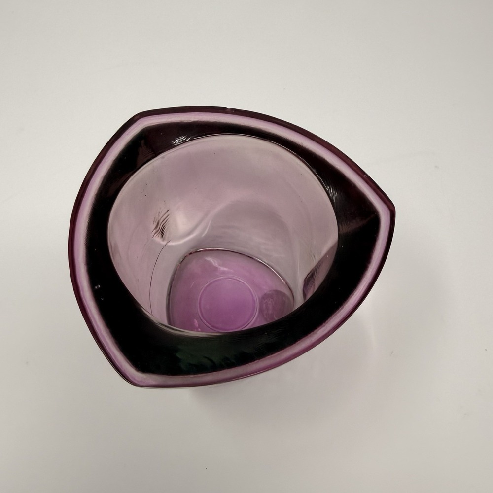 Vtg Vidrios San Miguel Spain Amethyst Recycled Decorative Glass 3.75" - Picture 4 of 13
